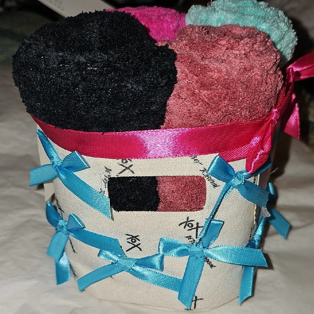 Betsey Johnson Hair Wraps/Towels 4-Pack